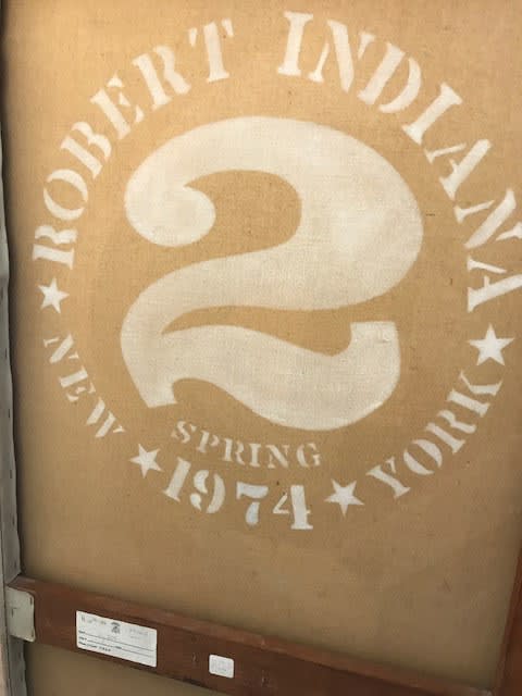Robert Indiana Picasso, 1974 Oil on canvas, 60 x 50 inches Signed and dated For sale at Surovek Gallery