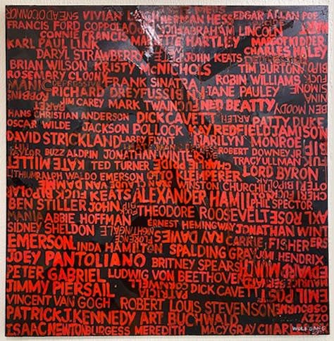 Sherri Wolfgang Guest Artist Westport, CT Title: Did you Know?, 2010 Oil and resin on canvas, 48″ X 48″ X 1.50″