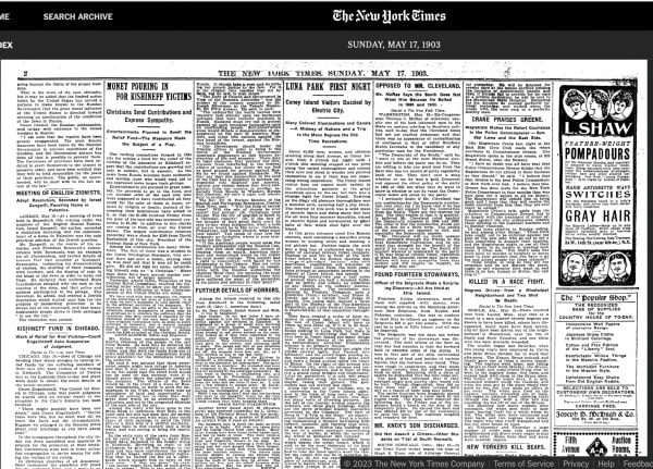 Coney Island Luna Park Opens, New York Times, 1903