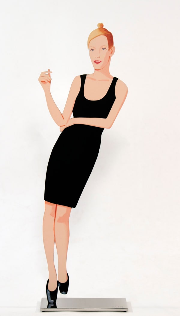 Alex Katz Oona from Black Dress, 2017 Aluminum Sculpture, double sided 24.88 inches high, Edition: 10/35 Signed: Alex Katz For sale at Surovek Gallery