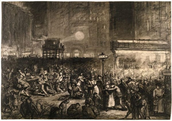 George Bellows Election Night, Times Square, 1906 Hirshhorn Museum