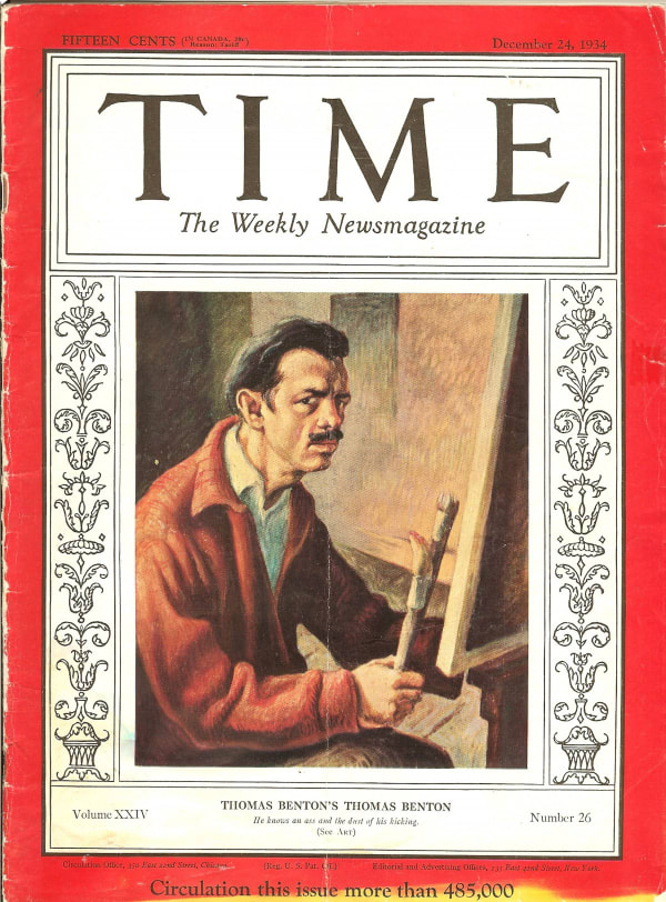 Thomas Hart Benton TIME Magazine cover December 24, 1934