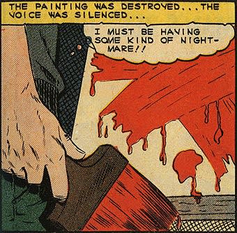 Dick Giordano The Painting, 1964 was the inspiration for Lichtenstein’s Brushstroke Series