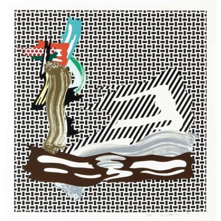 Roy Lichtenstein Brushstroke on Canvas, 1989