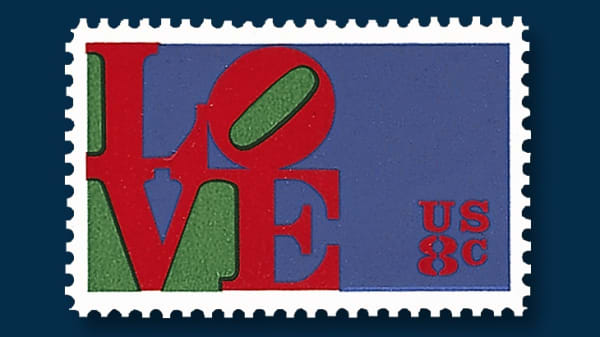 In 1973, the U.S. Postal Service put the LOVE design on a postage stamp. It became so popular that more than 300 million stamps were printed.