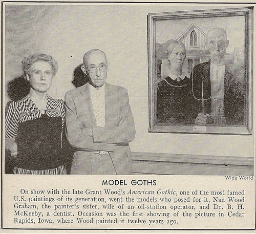 When Grant Wood’s American Gothic was first exhibited, it was a hit in Chicago and a flop in Iowa.