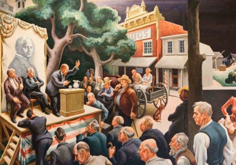 Thomas Hart Benton Section of A Social History of Missouri mural