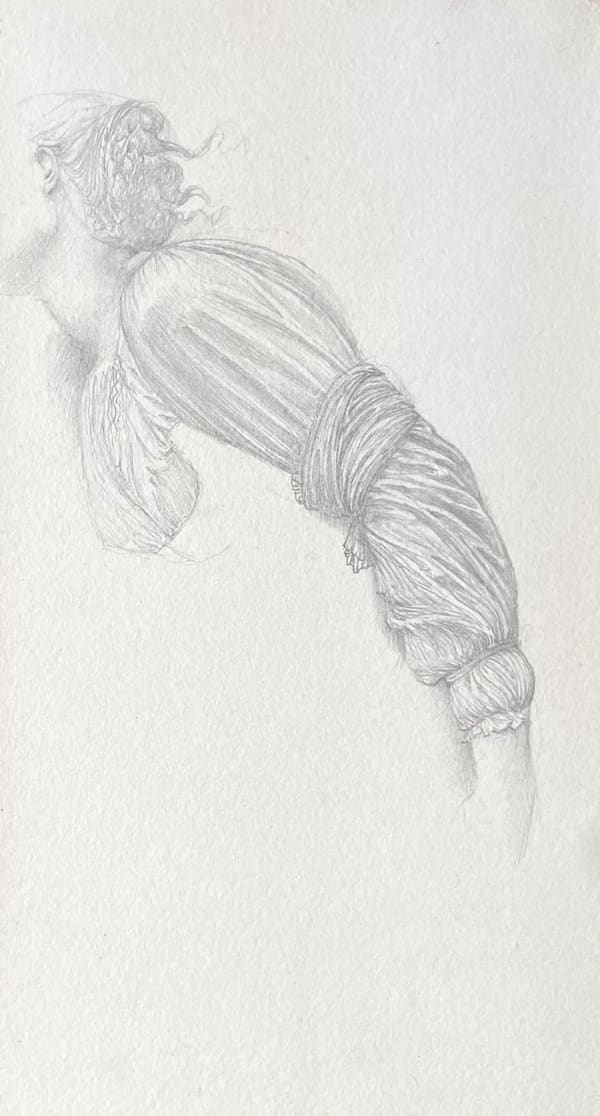 Sir Edward Coley Burne-Jones (1833-1898) Study for 'The Golden Stairs'