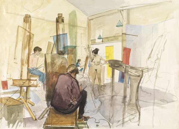 JOHN SERGEANT (1937-2010) Hereford Life Class, late '50s