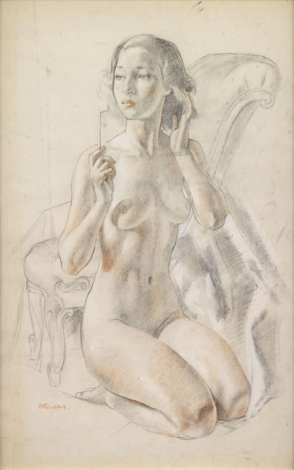 Study for 'The Model's Throne' (1940)