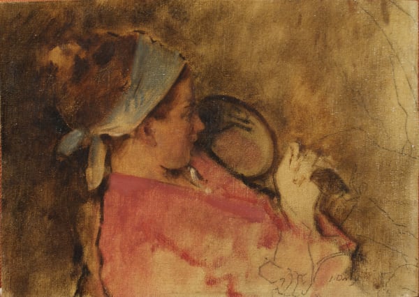 Girl with Looking Glass