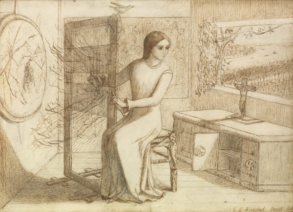 Elizabeth Siddal (1829-1862) The Lady of Shalott