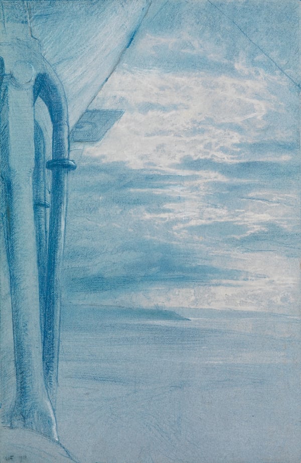Submarine Patrol, from an Airship