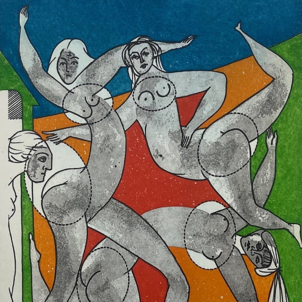 Alfred Pellan - Cet être venu d'ailleurs - extrait du livre d'artiste "Le Cirque Sacré", 1981