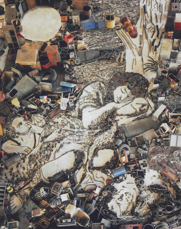 Vik Muniz - Diana and Endymion (Detail) after Franceso Mola (from Pictures of Junk), 2007