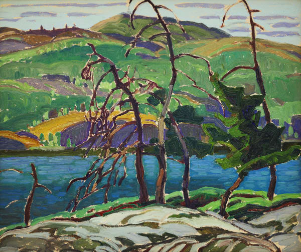 Franklin Carmichael - Dead Pines, Cranberry Lake, c 1932