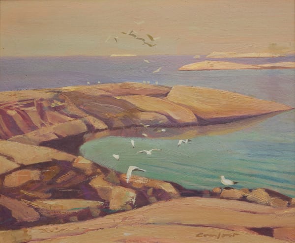 Charles Comfort - The Darling Barn in Medonte County, Ontario, 1979