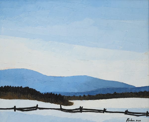 Claude Picher - Percé in Winter, c 1980