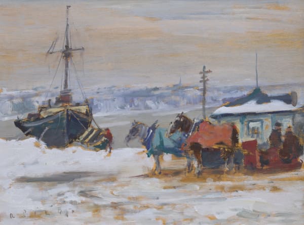 Robert Pilot - The Cab Stand, Quebec, 1924