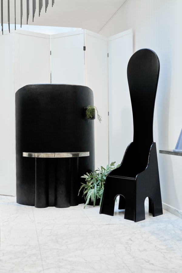 Mario Ceroli, "Fratina" chairs, c. 1972