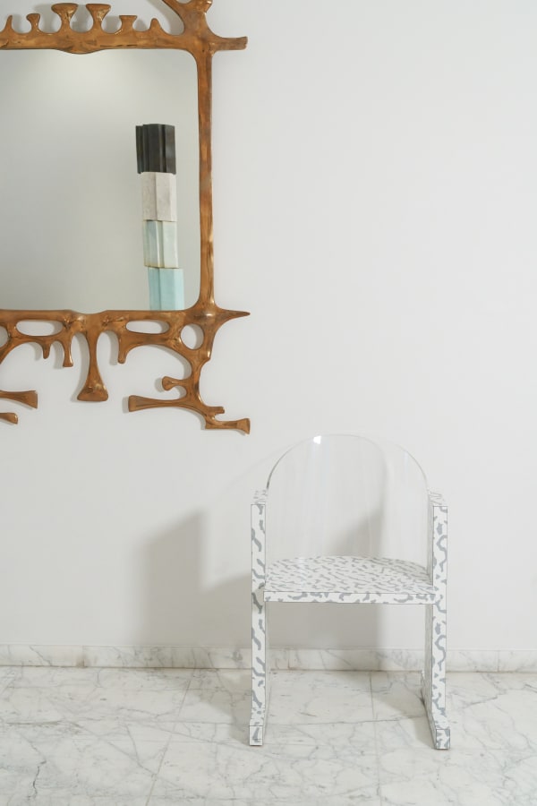 Ettore Sottsass, "Teodora" set of 4 armchairs, 1987