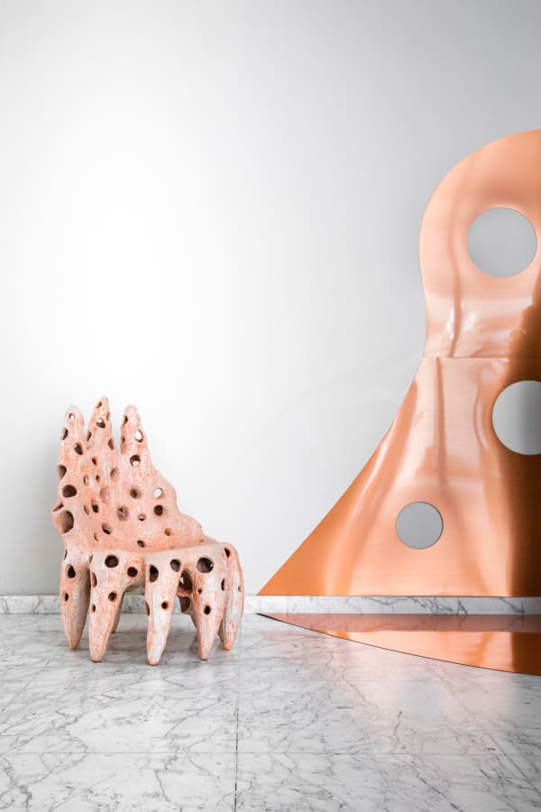 Agnès Debizet, "Crustacé" chair, 2020