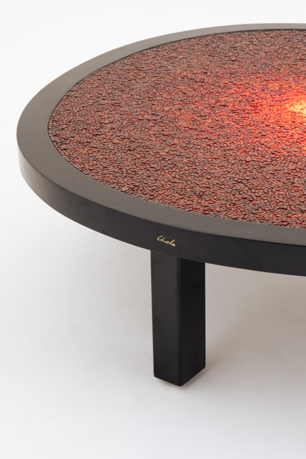 Ado Chale, Illuminated coffee table, 1983