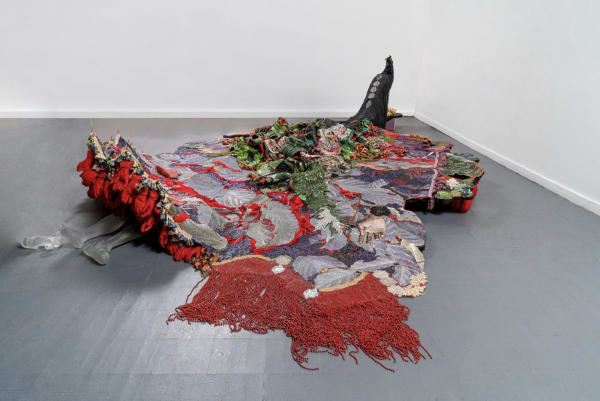 Above Image: Ebony G. Patterson, "...when the cry takes root…," 2020. Photo courtesy of Monique Meloche Gallery.