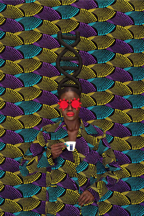The Lavazza 2024 Calendar presents works by Thandiwe Muriu (Kenya), Daniel Obasi (Nigeria) and Aart Verrips (South Africa)