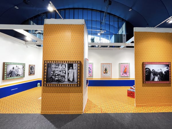 View of the booth