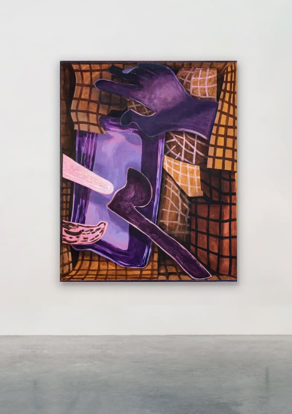 LOTTIE STODDART POCKET HOCKEY , 2022 Acrylic on canvas 137 x 168 cm 54 x 66 1/8 in
