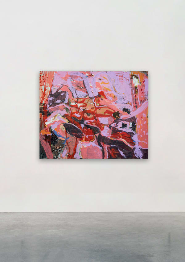FERGUS POLGLASE WOMAN IN RED ROOM, 2022 Acrylic on canvas 148 x 120 cm 58 1/4 x 47 1/4 in