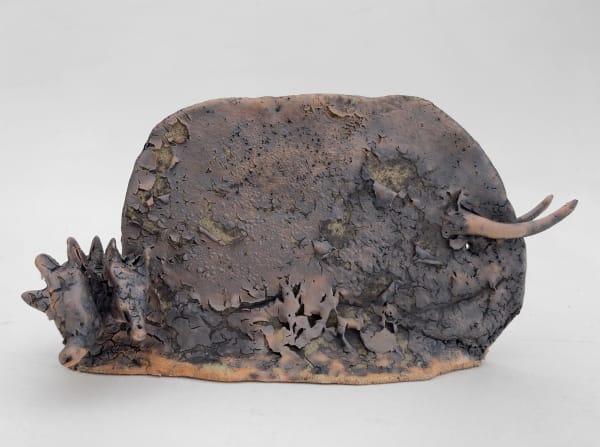 adam gurvitch - two-sided kiln beast, 2024