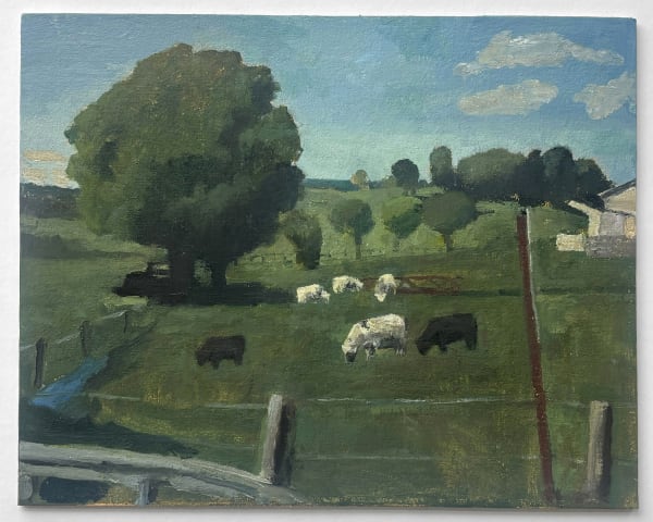 stacy caldwell , no. 12 cows grazing at noon