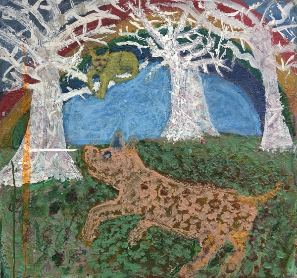 JOEL SCHILLER, RAINBOW AND TREES, 2021