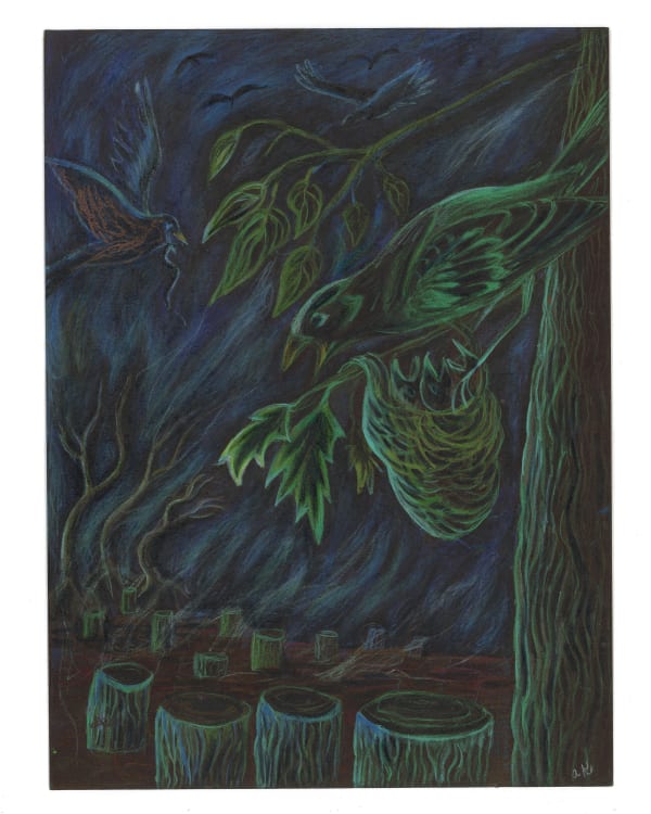 ALEXA KLEINBARD, cardinal mama and chicks