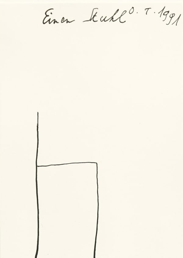 UTE STEBICH COLLECTION, ART, #4 - Oswald tschirtner (1920-2007) - chair, 1991