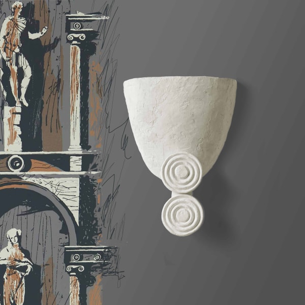 Sissinghurst plaster wall sconce
