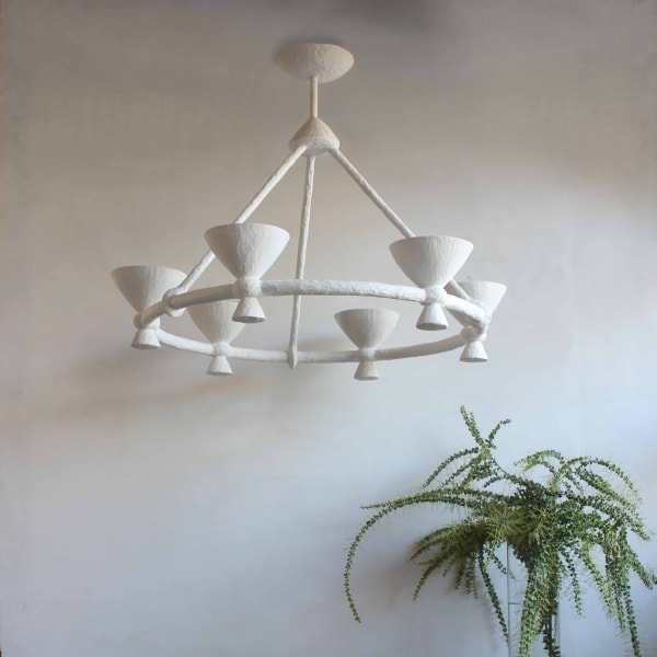 Lucie Plaster Chandelier