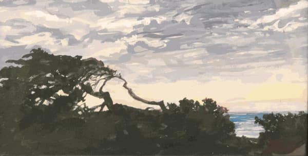 Jo Reitze, Windswept Trees, Dawn, 2021