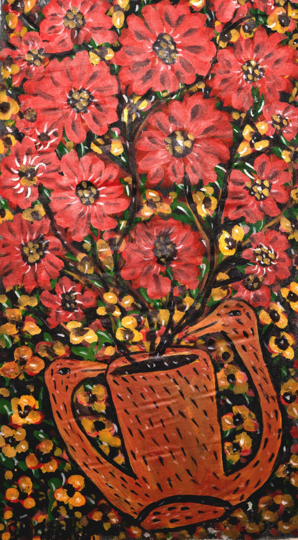 Gerard, Red Flowers in Vessel