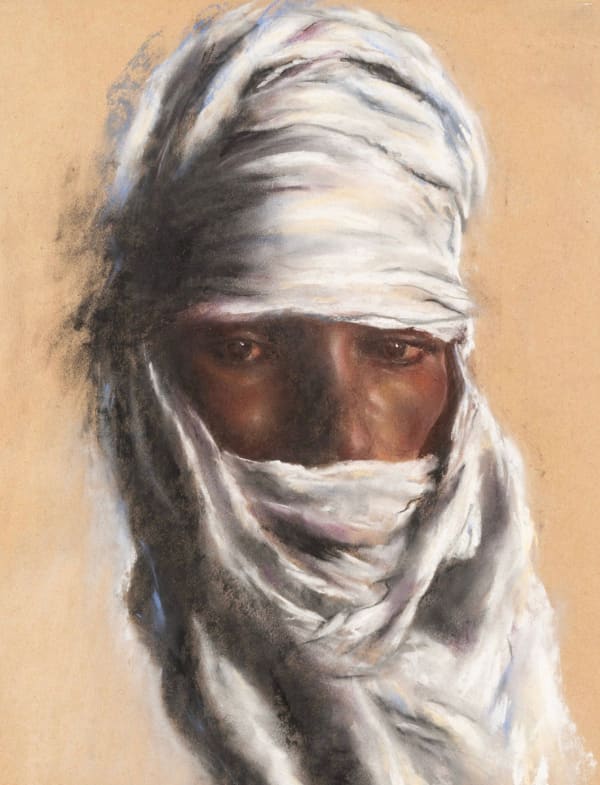 Catherine Dammeron, Portrait of a Man with Turban, 19th century