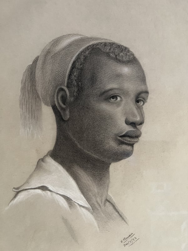 Signed Y. Ravern, Portrait of a Man, 1892