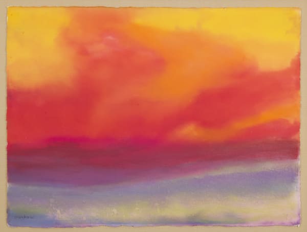 Richard Mayhew - Untitled (Sunrise Over Yellow Dunes), 2019