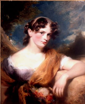 George Henry Harlow - Portrait of a Lady, c. 1815