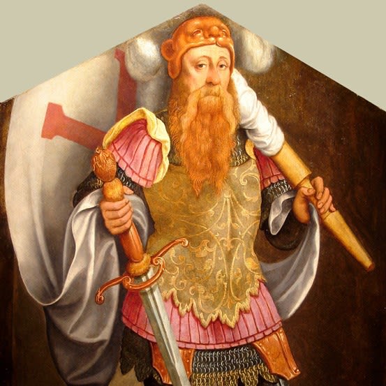 German School - Portrait of Godfrey de Bouillon (c. 1060-1100), c. 1550