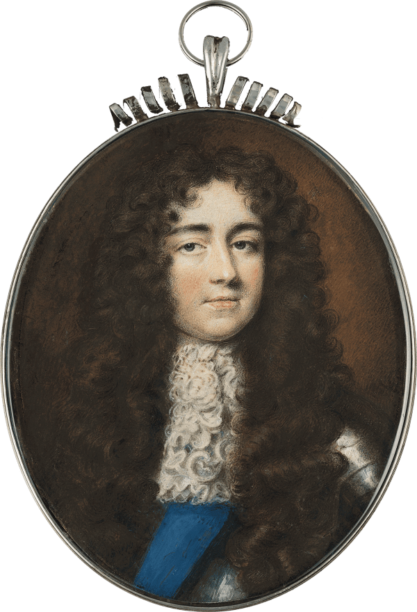 Peter Cross - Portrait miniature of a Lady, previously thought to be Queen Mary II, c. 1690