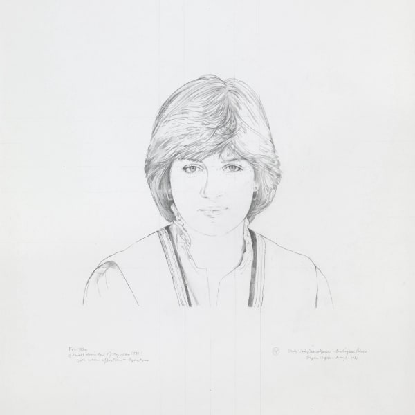 Portrait of Princess Diana by Bryan Organ