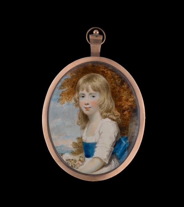 Henry Edridge - Portrait miniature of a Gentleman, wearing brown jacket, early 19th century