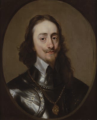 Studio of Sir Anthony Van Dyck - Portrait of King Charles I (1600-49), mid 17th century
